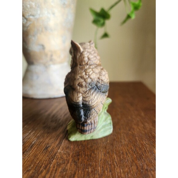 Lefton Owl Figurine Vintage Ceramic Small Owl Figurine 3" - Picture 3 of 8